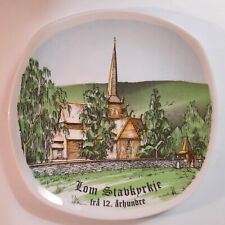 Figgjo Norway Lom Stavkyrke Decorative Wall Hanging Plate 35-306 picture