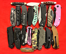 BULK LOT of 20 TSA Confiscated Pocket Knives 4 LBS 0 Ounces ~ FLAT SHIPPING picture