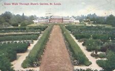 Grass Walk thru Shaws Garden St Louis Missouri 1910 Postcard picture