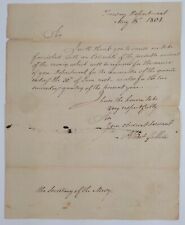 1801 Letter Albert Gallatin Secretary of the Treasury to Secretary of the Navy picture