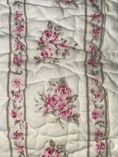 Simply Shabby Chic Pillow Sham Quilted Cotton Pink Flowers Floral standard picture
