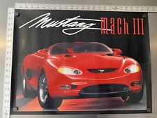 Ford MUSTANG MACH III Concept Car Auto Show Poster ORIGINAL VINTAGE (1993) picture