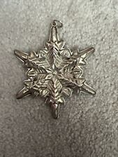 VINTAGE STERLING SILVER CHRISTMAS HOLIDAY TREE ORNAMENT GORHAM 1972 picture