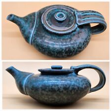 Vintage Vogel Artist Signed Unique Design Pottery Teapot Excellent Condition picture