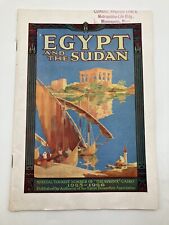 1925 Cunard Cruise Line - Egypt and the Sudan - Travel Guide Book Pamphlet picture