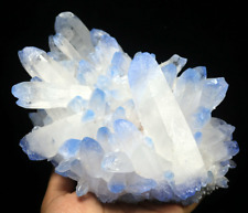 5.43 lb Rare Beatiful Blue Tibetan Ghost phantom Quartz Crystal Cluster Specimen picture