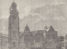 ST.MARTIN'S-IN-THE-FIELDS. West view of the old church, pulled down 1721 c1880 picture