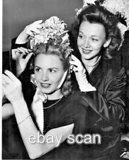 CAROLE LANDIS HELPS JANET BLAIR GET DOLLED UP   8X10 PHOTO 56 picture