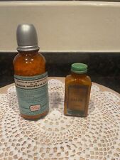 2 vintage apothecary bottles picture