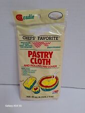 Vintage Kitchen Cadie Pastry Cloth & Rolling Pin Cover 324 Sq. In New Old Stock picture