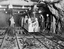 1915-1925 Copper Miners Underground Vintage Photograph 8.5