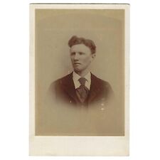 Antique Cabinet Card Photo Victorian Handsome Man Photographer  Not Named picture