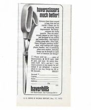 1973 Haverhill's Haverscissors Old Vintage Print Scissors Advertisement picture