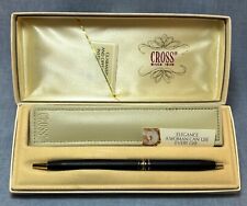 Cross Ladies Black & Gold Pen, Tan Pen Purse, Box, Manual C17-002 picture
