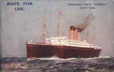 White Star Line Steamer Steamship Twin-Screw RMS Cedric Vintage Postcard picture