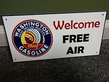 Washington FREE AIR Gas Oil Sign...FREE shipping on 10 signs picture