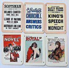 VINTAGE CARD GAME CHAD VALLEY FLEET STREET 48 PLAYING CARDS 1st Ed 1925 POSTFREE picture