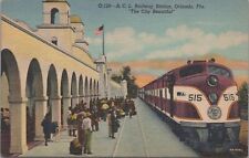 Postcard Railroad Station ACL Railway Orlando FL City Beautiful  picture