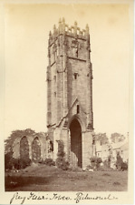 UK, Richmond, Greyfriars Tower Vintage Albumen Print.  10x Albumin Print picture