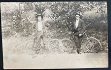 Mint USA Real Picture Postcard McKean Co 1908 Old Bikes Cycling picture