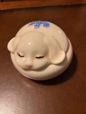 Vintage Sleeping Puppy  Porcelain Trinket Dish picture