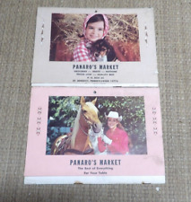Vintage 1974 & 75 Panaro's Market St. Benedict Pa Advertising Calendars Horse picture