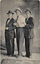 1930's Post Card Three Friends Actual Photo Postcard Unposted picture