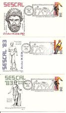 Sescal '83. Welcoming the 1984 olympic games. Oct 14-15-16/1983 Three Cover Set. picture