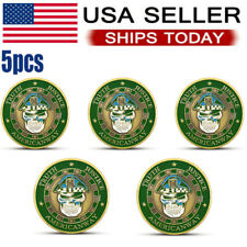 Chicago Police Coin American Officer Challenge Coin Skull Commemorative Coin5Pcs picture