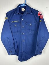 Vintage Cub Scout Boy Scouts | Blue Uniform LS Shirt | Baltimore 846 Den II picture