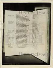 1927 Press Photo Page from Rare Editio Princeps of Homer's Iliad, First Edition picture