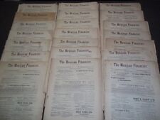 1883-1884 THE MEXICAN FINANCIER NEWSPAPER LOT OF 21 - ENGLISH/SPANISH - NP 1523 picture