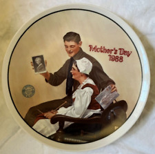 Mother's Day 1988, Norman Rockwell Collectible Plate, Knowles, Exc. Condition picture