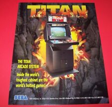 Sega TITAN SYSTEM 1995 Original NOS Video Arcade Game Promo Sales Flyer Vintage  picture