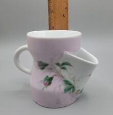 Antique Shaving Mug Cup Porcelain Hand Painted Floral Full Top Cull 4