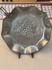 Vintage Hand Hammered  Hammercraft Aluminum Grape Cluster Tray picture