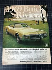 Vintage 1969 Buick Riviera Print Ad picture