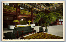 Postcard IN Lobby Hotel Severin Indianapolis Indiana c.1910's R4 picture