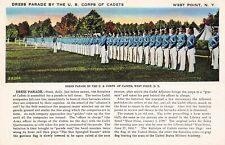 West Point NY Cadets Uniforms Parade Military Army Academy Vtg Postcard C45 picture