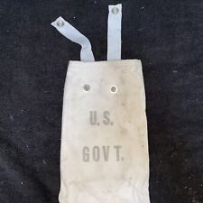 U.S. Government White Canvas Bag Snap Handle Hangers  picture