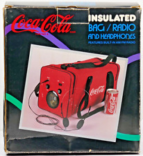 Vintage Coca-Cola Sounds Cool Insulated Bag/Radio by Randix 1989 picture