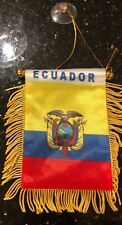 Ecuador 🇪🇨 4 X 6” MINI BANNER FLAG CAR WINDOW MIRROR HANGING W Suction New picture