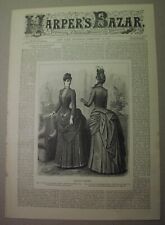 WOMEN'S FASHIONS collection, 17 covers, 1869-1887; Harper's Bazaar, fancy gowns picture