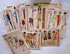 Lot of 10 1960s Vintage SEWING PATTERNS Lot E5 Bathing Suit Cape Polynesian Gown picture