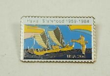 HAWAII STATEHOOD 1959-1984 usps stamp enamel pin - K2 - NOS lapel postal picture