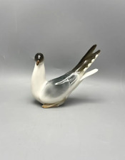 Vintage Lomonosov USSR Hand Painted Porcelain Seagull Figurine LFZ Marked picture