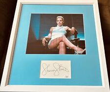 Sharon Stone autographed signed framed with Basic Instinct 8x10 movie photo JSA picture