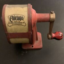 Vintage Antique CHICAGO Pencil Sharpener by AUTOMATIC PENCIL SHARPENER CO USA picture