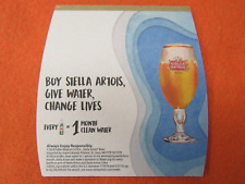 Beer Coaster ~ 2018 STELLA ARTOIS Bier ~ Promotion of Clean Water Worldwide picture