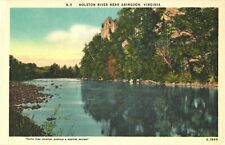 Beautiful View Of Rockies And The Holston River Near Abingdon, Virginia Postcard picture